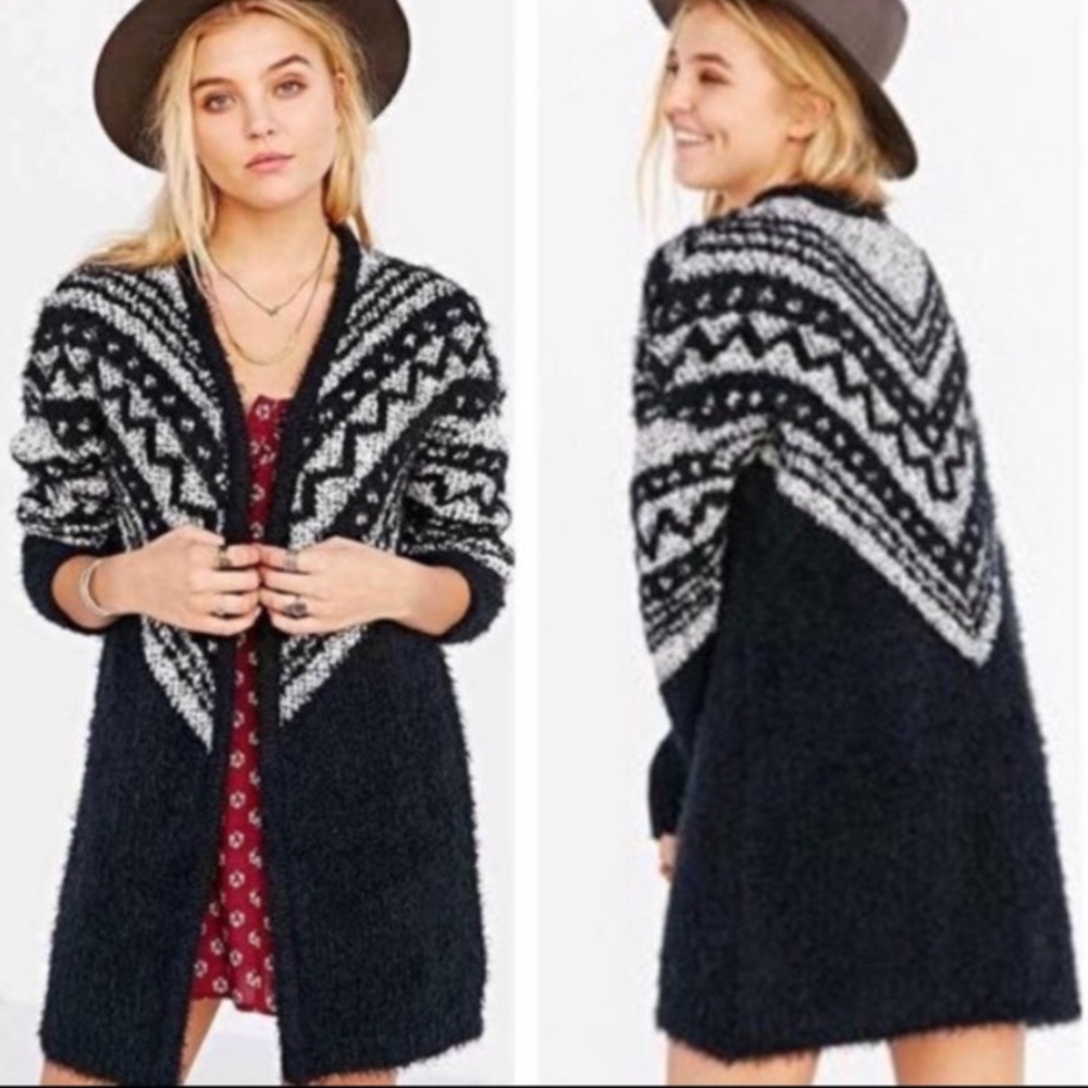 Urban Outfitters Oversized Fuzzy Cardigan
